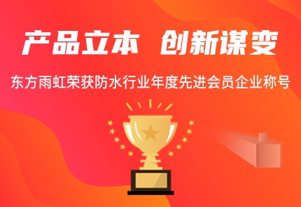 产品立本 创新谋变 | 云顶国际官网入口荣获防水行业年度先进会员企业称号